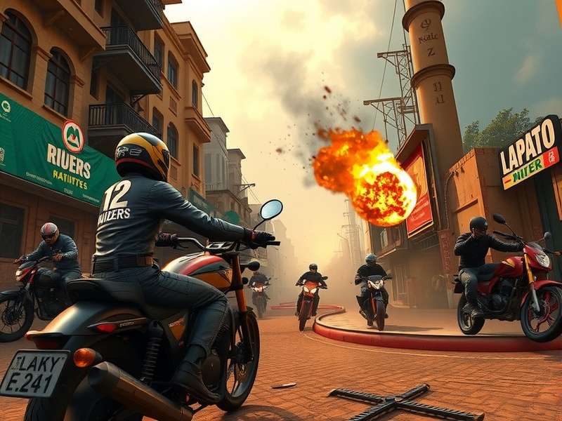 Lucknow Lash Raiders Rampage gameplay screenshot showing intense action in Lucknow streets